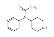 Acetamide,N-phenyl-N-4-piperidinyl-结构式