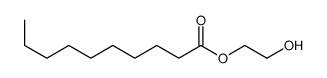 2-hydroxyethyl decanoate Structure