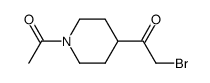 1-(1-acetyl-4-piperidinyl)-2-bromoEthanone Structure