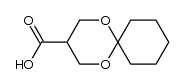 3-carboxy-1,5-dioxaspiro[5.5]undecane结构式