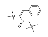 trimethyl(2-phenyl-1-(((trimethylsilyl)methyl)sulfinyl)vinyl)silane Structure