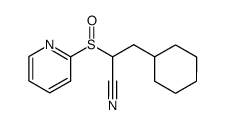 3-cyclohexyl-2-(pyridin-2-ylsulfinyl)propanenitrile结构式