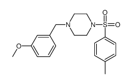 1-[(3-methoxyphenyl)methyl]-4-(4-methylphenyl)sulfonylpiperazine结构式