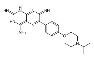 6-[4-[2-[di(propan-2-yl)amino]ethoxy]phenyl]pteridine-2,4,7-triamine结构式