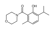 (2-hydroxy-6-methyl-3-propan-2-ylphenyl)-morpholin-4-ylmethanone Structure