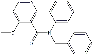 N-苄基-2-甲氧基-N-苯基苯甲酰胺结构式