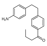 1-(4-Aminophenyl)-2-(4-butyrylphenyl)ethane结构式
