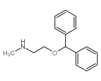2-(二苯基甲氧基)-N-甲基乙胺结构式