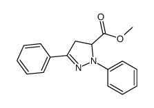 methyl 2,5-diphenyl-3,4-dihydropyrazole-3-carboxylate结构式