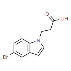 3-(5-Bromo-1H-indol-1-yl)propanoic acid结构式