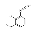 Benzene, 2-chloro-1-isocyanato-3-methoxy-结构式