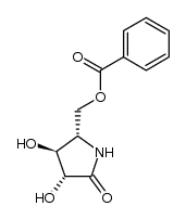((2S,3S,4R)-3,4-dihydroxy-5-oxopyrrolidin-2-yl)methyl benzoate Structure