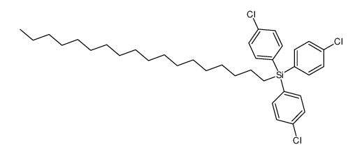 Octadecyl-tri-[p-chlor-phenyl]-silan结构式