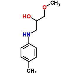 1-METHOXY-3-P-TOLYLAMINO-PROPAN-2-OL structure