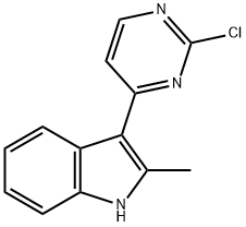 2-Chloro-4-(2-methylindol-3-yl)pyrimidine结构式