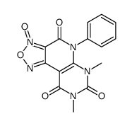 6,8-dimethyl-3-oxido-5-phenyl-[1,2,5]oxadiazolo[1,2]pyrido[4,5-b]pyrimidin-3-ium-4,7,9-trione Structure