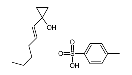 1-hex-1-enylcyclopropan-1-ol,4-methylbenzenesulfonic acid Structure