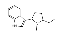 3-(5-Ethyl-1-methyl-2-pyrrolidinyl)-1H-indole结构式