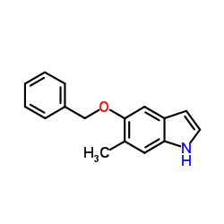 5-(Benzyloxy)-6-methyl-1H-indole Structure