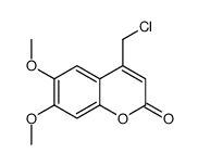 4-(chloromethyl)-6,7-dimethoxychromen-2-one结构式