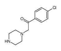 1-(4-chlorophenyl)-2-piperazine-1-yl-ethanone结构式