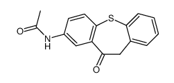 8-acetylamino-11H-dibenzo[b,f]thiepin-10-one结构式