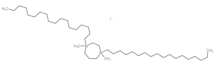 1,4-dimethyl-1,4-dioctadecyl-1,4-diazoniacycloheptane Structure
