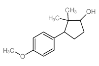 Cyclopentanol, 3-(p-methoxyphenyl)-2,2-dimethyl- (en)结构式