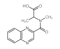 Alanine,N-methyl-N-(2-quinoxalinylcarbonyl)-, L- (8CI) structure