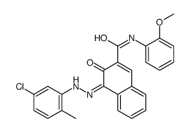 4-[(5-chloro-o-tolyl)azo]-3-hydroxy-2-naphth-o-anisidide结构式