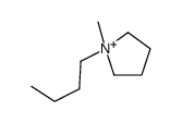 1-butyl-1-methylpyrrolidin-1-ium结构式