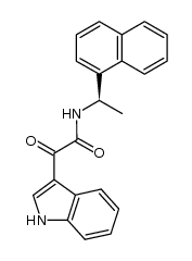 (R)-2-(1H-indol-3-yl)-2-oxo-N-(1-naphthalen-1-ylethyl)acetamide Structure