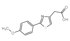 2-(4-甲氧苯基)噻唑乙酸结构式
