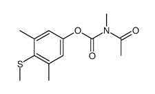 N-Acetyl-N-methylcarbamic acid 3,5-dimethyl-4-(methylthio)phenyl ester structure