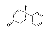 [R,(+)]-4-Methyl-4-phenyl-2-cyclohexen-1-one结构式