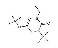 S-ethyl (S)-4-(tert-butoxy)-2-(1,1-dimethylethyl)-4-oxobutanthioate Structure