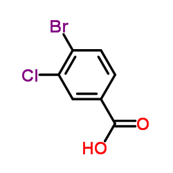 4-Bromo-3-chlorobenzoic acid structure
