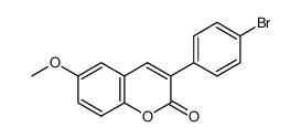 3-(4-bromophenyl)-6-methoxycoumarin结构式