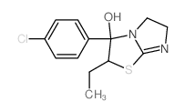 Imidazo[2,1-b]thiazol-3-ol,3-(4-chlorophenyl)-2-ethyl-2,3,5,6-tetrahydro-结构式