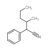 Benzeneacetonitrile, a-(1-methylbutyl)- Structure