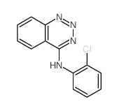 1,2,3-Benzotriazin-4-amine,N-(2-chlorophenyl)- Structure
