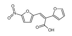 (Z)-2-(furan-2-yl)-3-(5-nitrofuran-2-yl)prop-2-enoic acid Structure