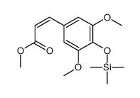 3-[3,5-Dimethoxy-4-[(trimethylsilyl)oxy]phenyl]acrylic acid methyl ester结构式