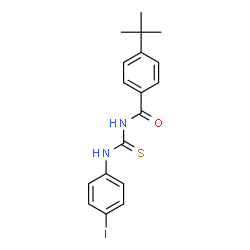 4-tert-butyl-N-{[(4-iodophenyl)amino]carbonothioyl}benzamide结构式
