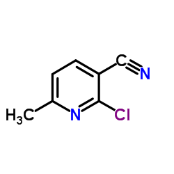 2-Chloro-6-methylnicotinonitrile Structure