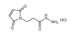 3-(2,5-Dioxo-2,5-dihydro-1H-pyrrol-1-yl)propanehydrazide hydrochloride structure