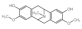 Dibenzo[a,e]cyclooctene-5,11-imine-2,9-diol,5,6,11,12-tetrahydro-3,8-dimethoxy-13-methyl-结构式