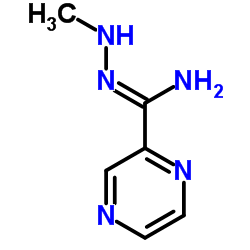 Pyrazinecarboximidic acid, 2-methylhydrazide (9CI) structure