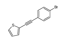 2-[(4-BROMOPHENYL)ETHYNYL] THIOPHENE structure