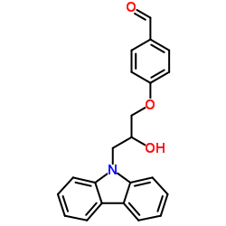 4-[3-(9H-Carbazol-9-yl)-2-hydroxypropoxy]benzaldehyde Structure